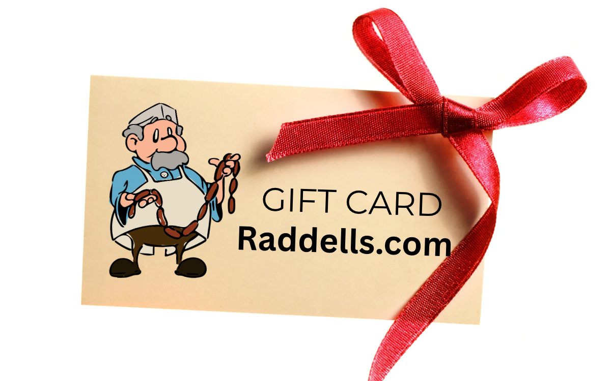 Raddell's Digital Shipping Gift Card