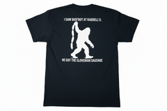 Bigfoot at Raddell’s T-Shirt – Funny Sausage Shirt | Slovenian Sausage | Cleveland Apparel