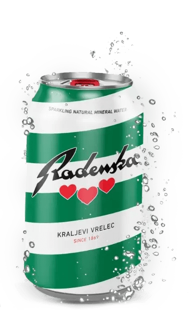 RADENSKA Magnesium Rich Water 0.33LITER cans (Pack of 24) - Raddell's Sausage
